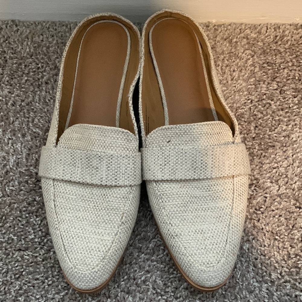 Cream textured mules size 11